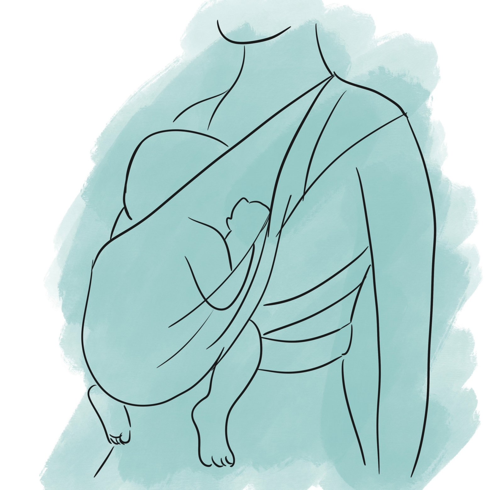 Posição correta babywearing